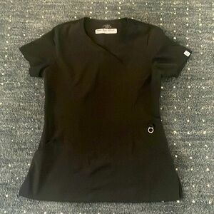 Cherokee infinity mock wrap scrub top